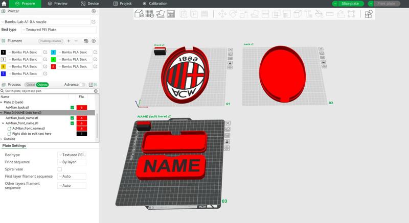 AC Milan Sign – LED strip compatible