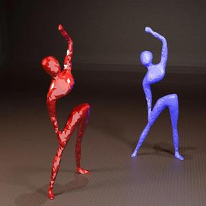 Low Poly Yoga  – Sculpture