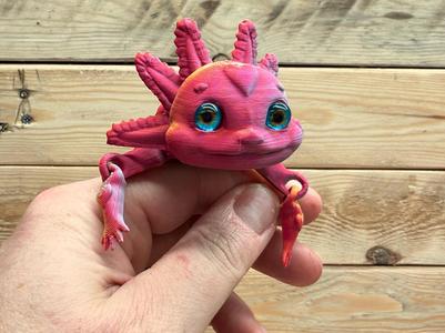 Heart Axolotl (Glass Eyes)