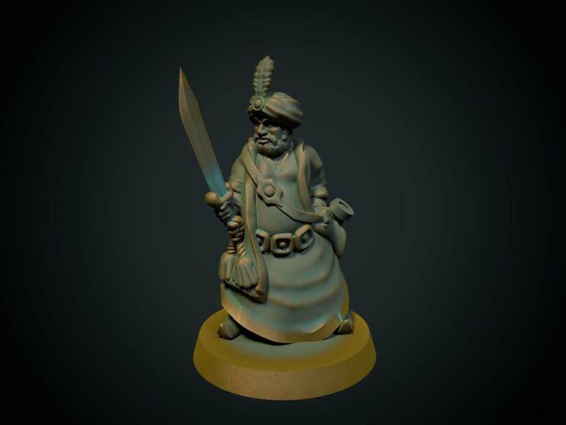 Sultan 28mm (No supports, FDM friendly)