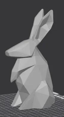 low poly Easter bunny rabbit