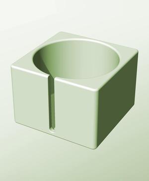 CS128-100-S Stackable slotted bin box module for creative decor