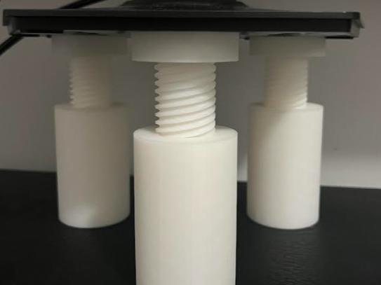 no support adjustable monitor/ desktop stand legs