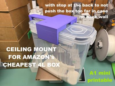 Ceiling/shelf mount for Amazon’s cheapest 4L box