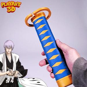 COLLAPSING KATANA - GIN ICHIMARU - BLEACH - PRINT IN PLACE + ASSEMBLY VERSION - (NO SUPPORTS)