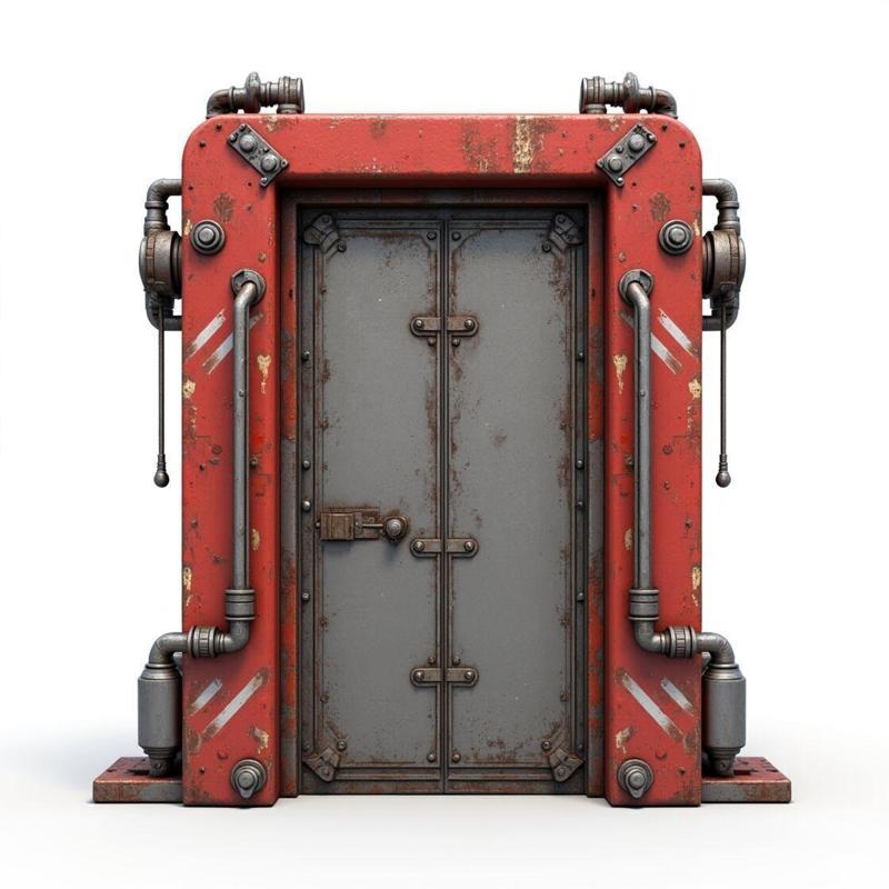 futuristic sci-fi door