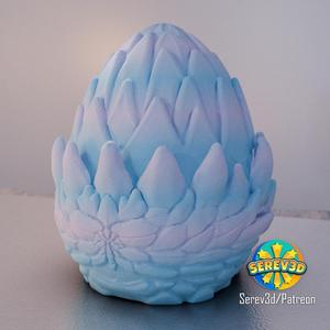 Elemental Dragon Eggs - Assembly Storage - 3D print STL and multicolor 3MF file