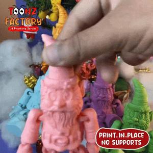 FLEXI PRINT-IN-PLACE GNOMES ARTICULATED