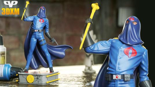 Cobra Commander STL for 3D Printing ChibiSTL 3DXM
