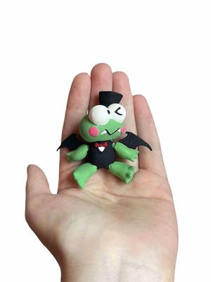 Keroppi Sanrio Dracula Vampire Flexi Fidget Print in Place Anime-Cartoon Halloween Figure