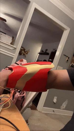 RESIZABLE Switch Activated Iron Man Gauntlet