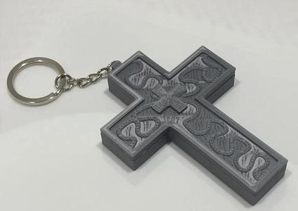 Thanos Squid Sets 230 – Set, Cross Necklace with Secret Compartment