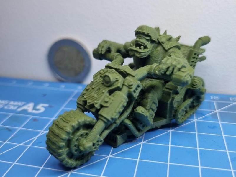 Ogre Bike Rider WarAxe 50K Miniature Motorcycle