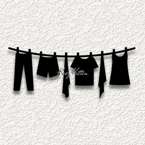 country clothes line wall art home decor
