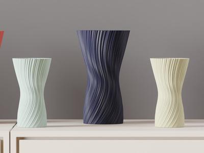 Modern Vase. elegant twisted vase. Beautiful gift