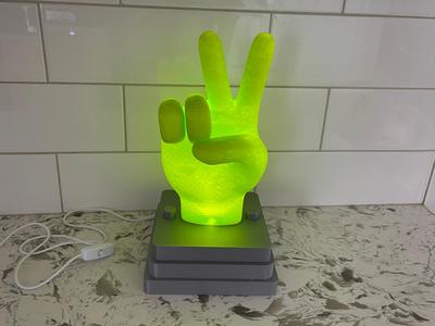 Peace and Love Lamp