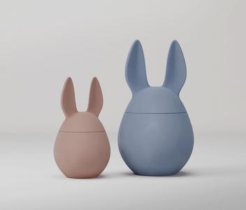 Easter Bunny Bowl with Lid