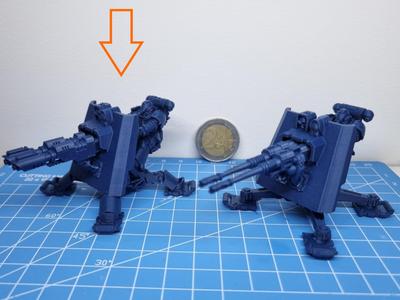 Space Soldier Turret Cannons WarAxe 50K Miniature