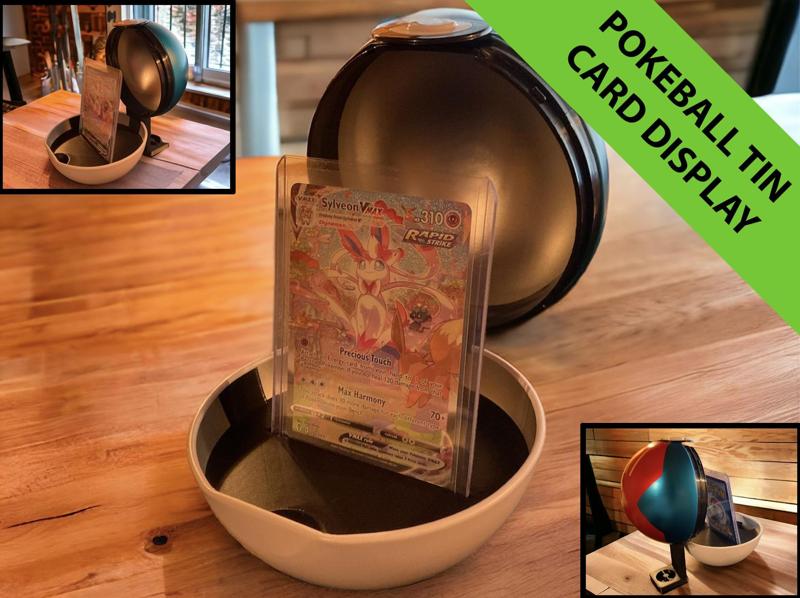 Pokeball Tin Card Display – Graded & Toploaders