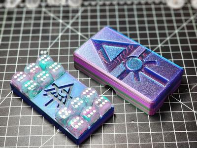 Aeldari Fate Dice Holder & 16 mm dice box