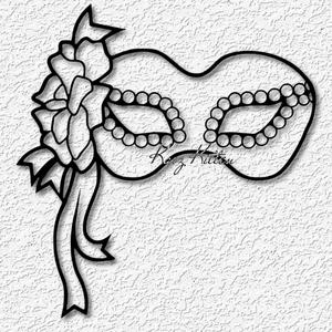mardi gras beaded eyes mask wall art New Orleans home decor