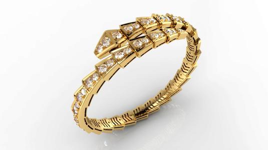 Serpenti Bulgari diamond snake bracelet