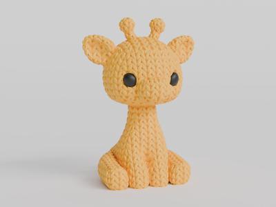 Knitted Giraffe