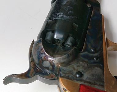 Percussion snap cap for black powder revolver