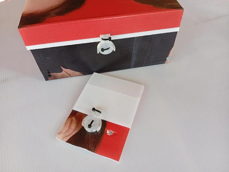 Push latch for boxes