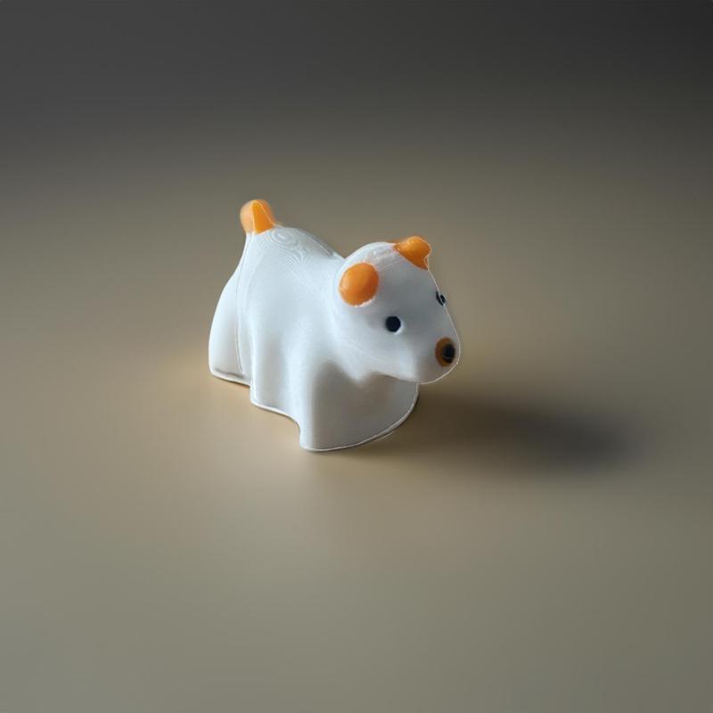 Multicolor Friendly Ghost Dog