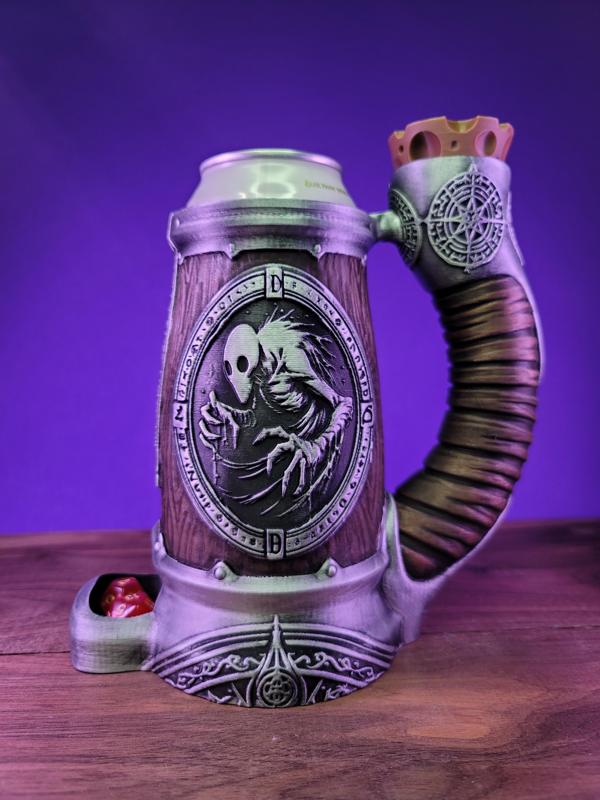 Necromancer 12 oz Can Cozy Dice Tower Double Pack