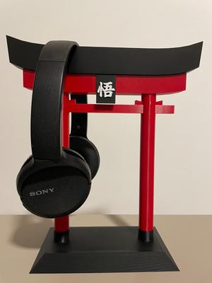 Japanese Tori gate headphone stand