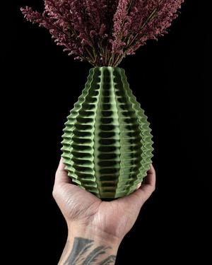 Ribbed Flower Vase by MODERN MACHINE