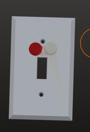 Vintage security system like Light switch cover