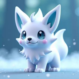 Minimates: A ghostly wolf with a translucent body