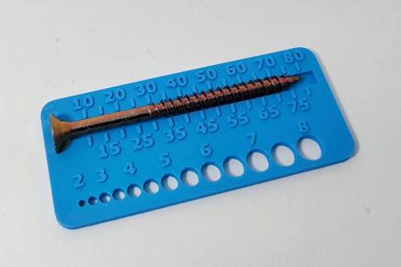 Wood Screws Measure & Sort metric (Mesure vis aglo/bois)