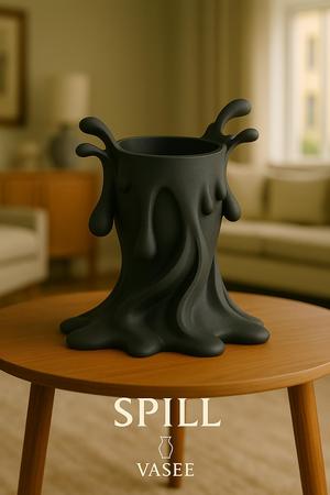 Candle-shaped vase art organizer for warm light