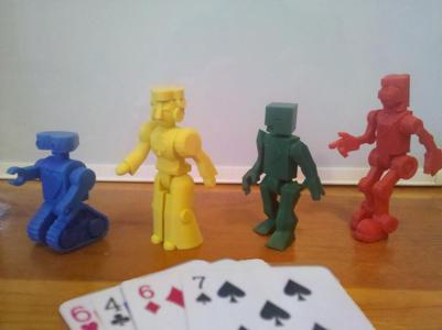 Robot Poker Modular Playing Card Robots