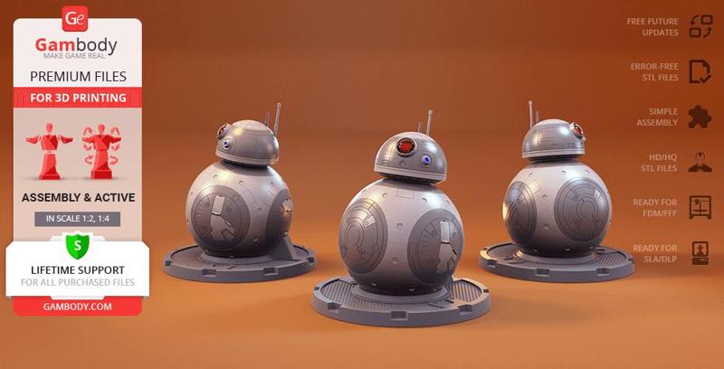 BB-8 3D Printing Model | Assembly + Action