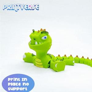 Cute Flexible Dino Articulated Print In Place No Support