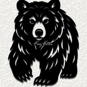 furry mama bear WALL ART HOME DECOR