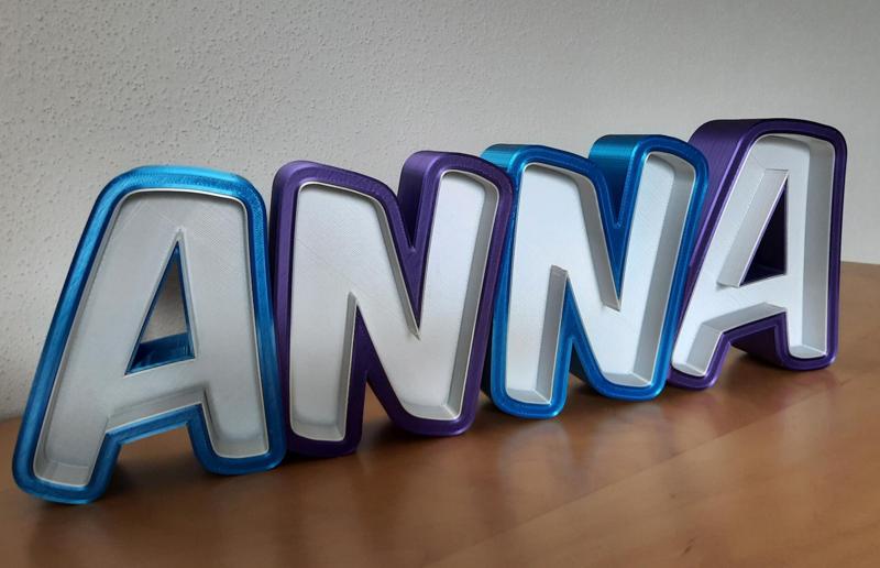 LED Name Lamp ANNA