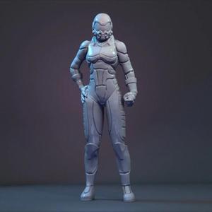 MWO Female Pilots 3D Printing Miniatures | Static