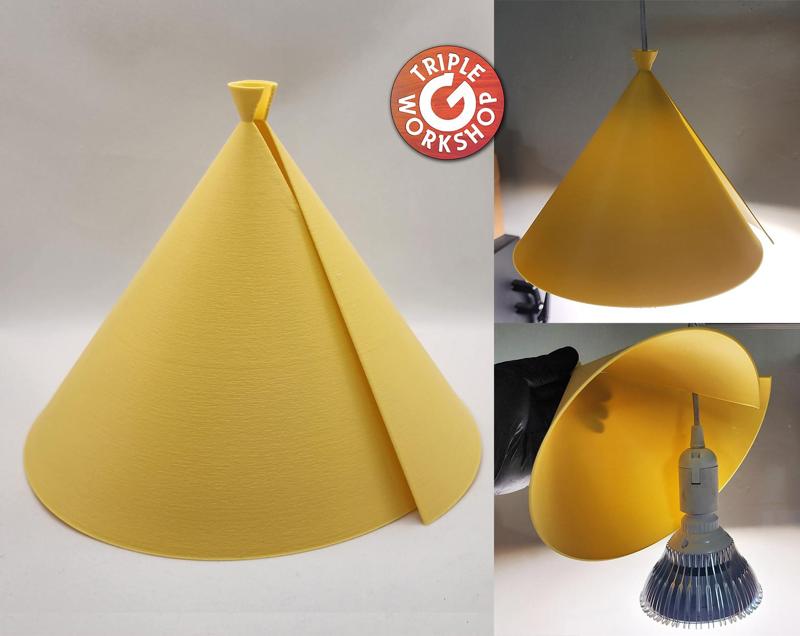 Slip-On Hanging Lamp Shade - Vase Mode