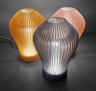 Lucidglow lamp – Elegant Ribbed LED Table Lamp