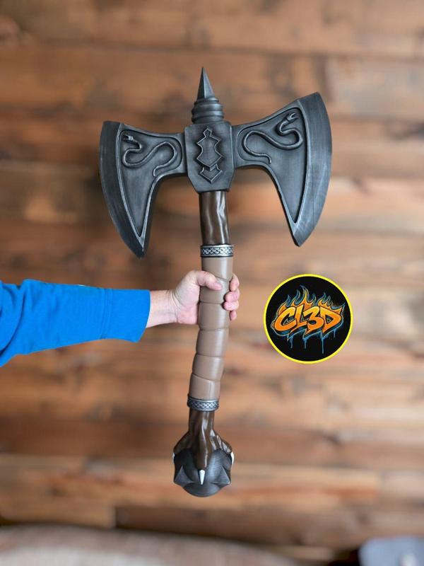 Double Bladed Snake Axe Cosplay / Prop