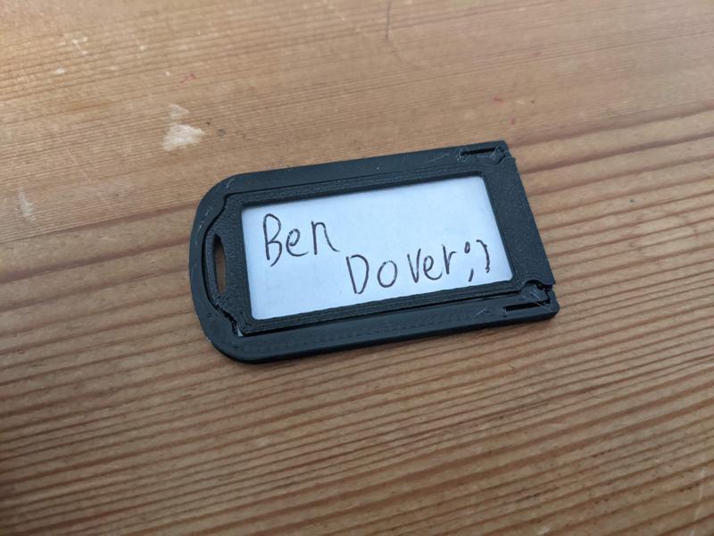 Name Tag for Travel Baggage