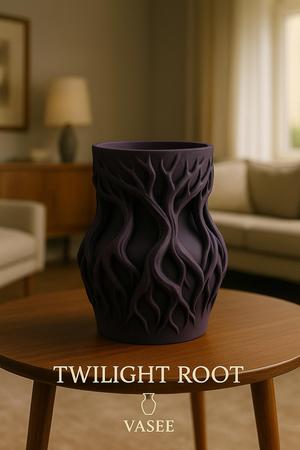 Vase Art – root organizer pot with wild texture