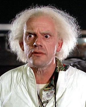 Doc Brown action figure head- Back to the Future