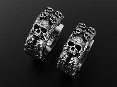 Skull earrings